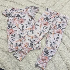 Floral Kids Outfit Set- Posh Peanut
